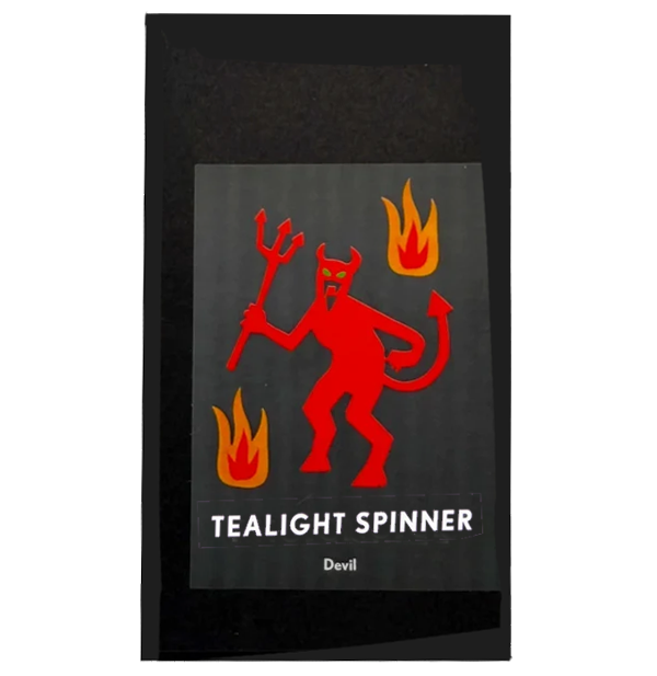 Talla Rotary Tealight Spinning Candle Holder – Devils – 2.8" x 6.5"