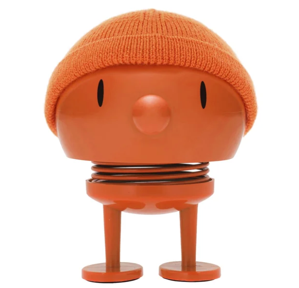Hoptimist Hipster Bumble Bobblehead Figure – Orange – 4"