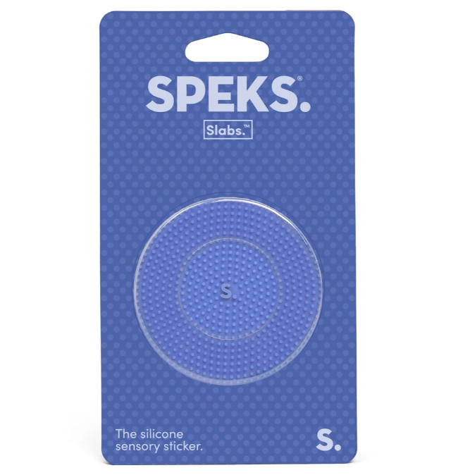 Speks Slabs Static Sensory Silicone Sticker  – Blue