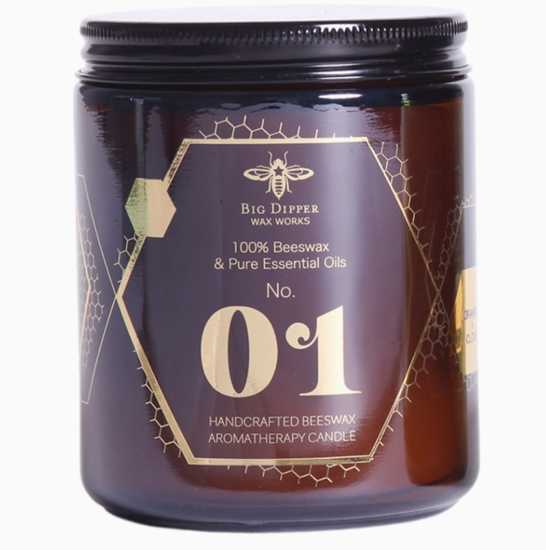 Alchemy Candles – Scented Beeswax – #1 – Orange & Clove