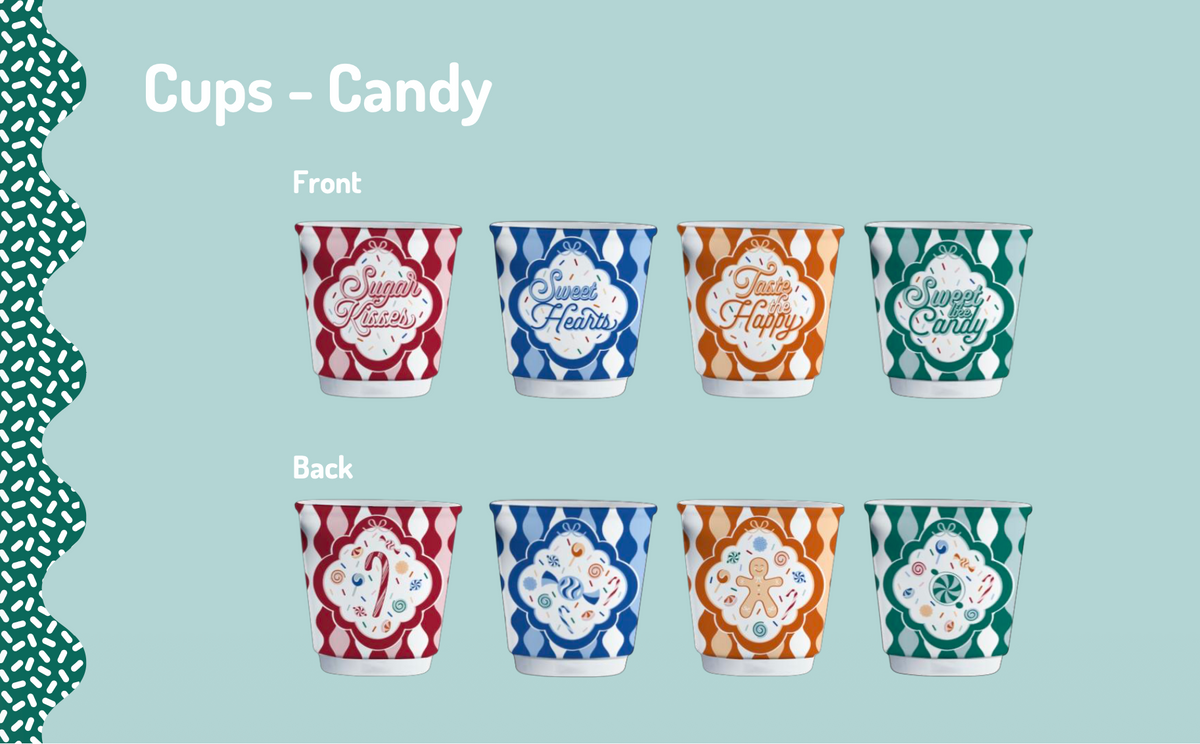 Bialetti Bicchierini Cups - Candy Land – Set of 4