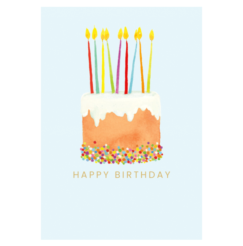 Caspari Too You And Many More Birthday Card – 1 Card & 1 Envelope