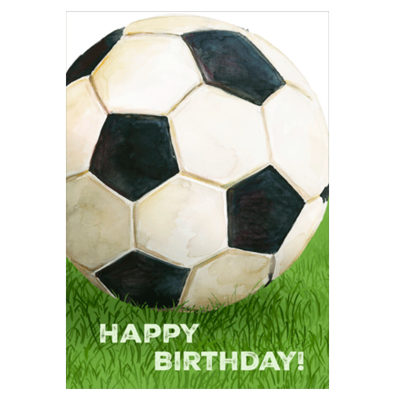 Caspari Kick Up Some Fun Birthday Card – 1 Card & 1 Envelope