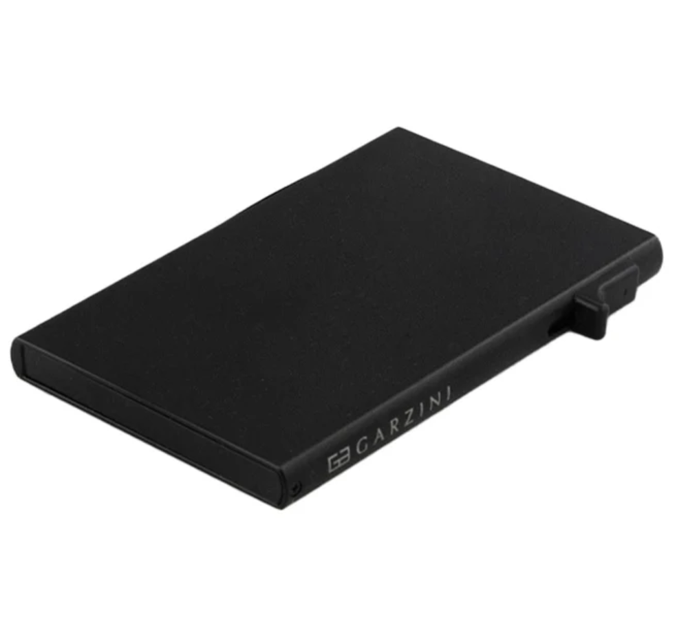 Garzini Metal Card Holder – 6 Cards – Black
