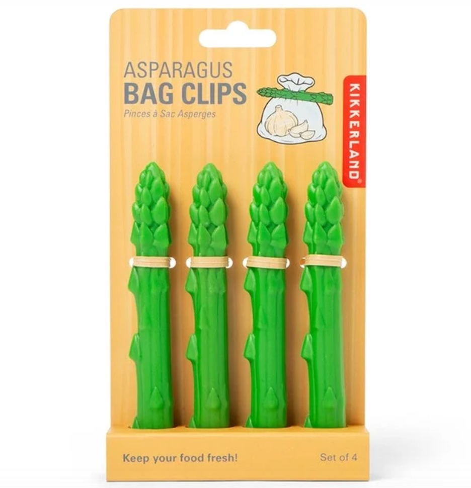 Kikkerland Asparagus Clips – Set of 4