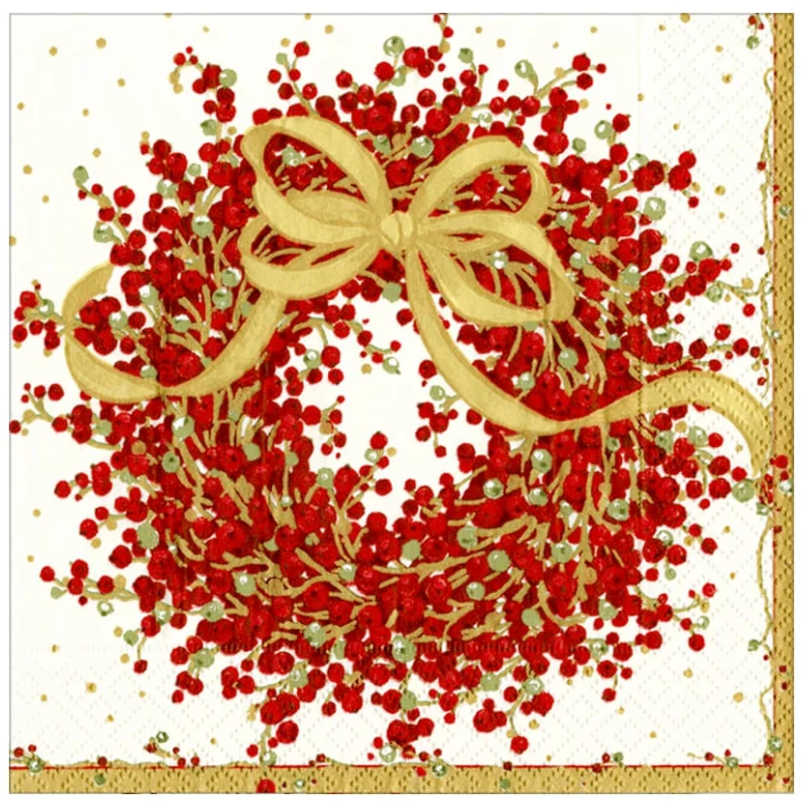 Caspari Pepperberry Luncheon Napkins - 20pk
