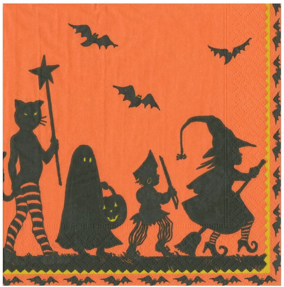 Caspari Halloween Parade Recycled Luncheon Napkins - 20pk