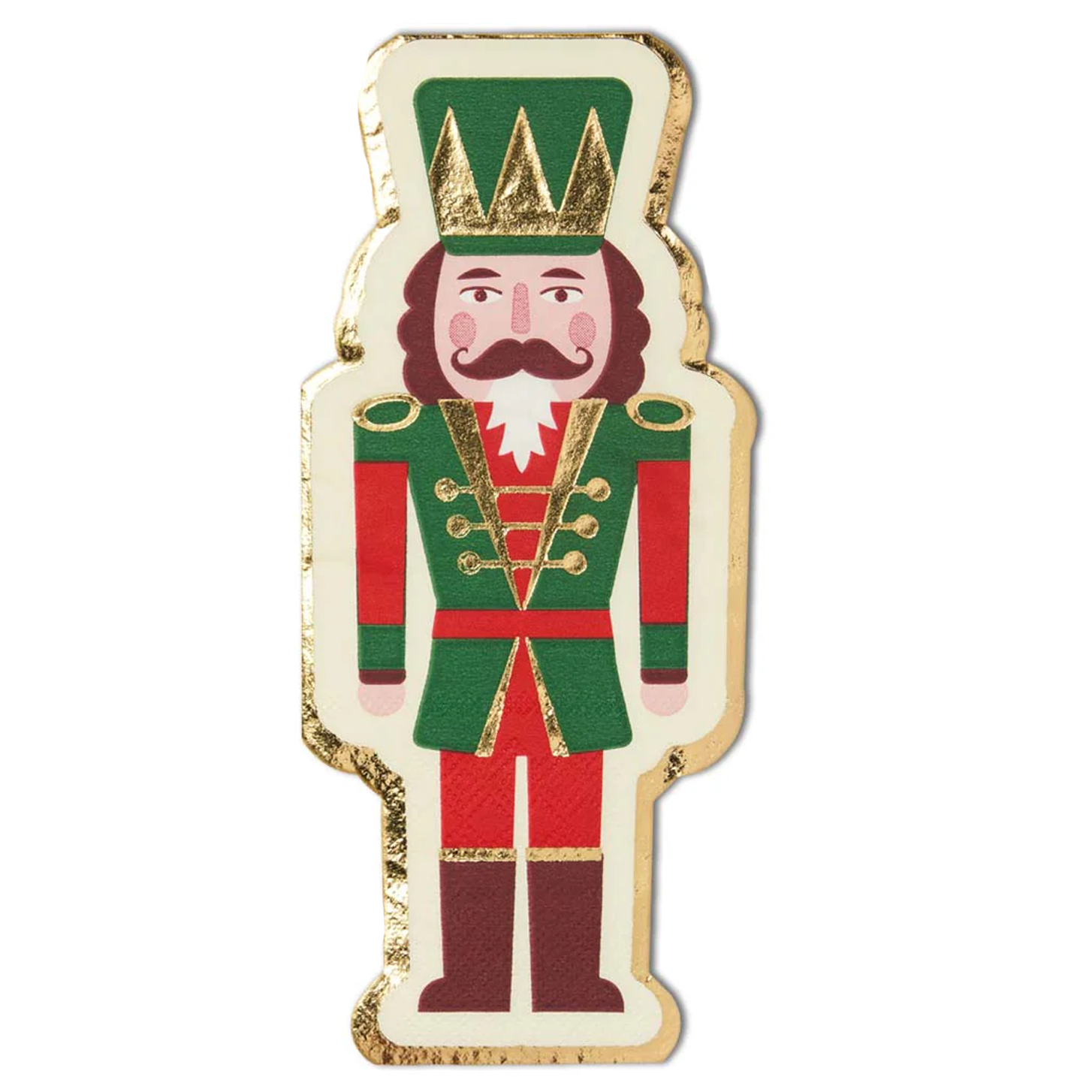 Sophistiplate Nutcracker Die-Cut Christmas Paper Guest Towel – 16pk