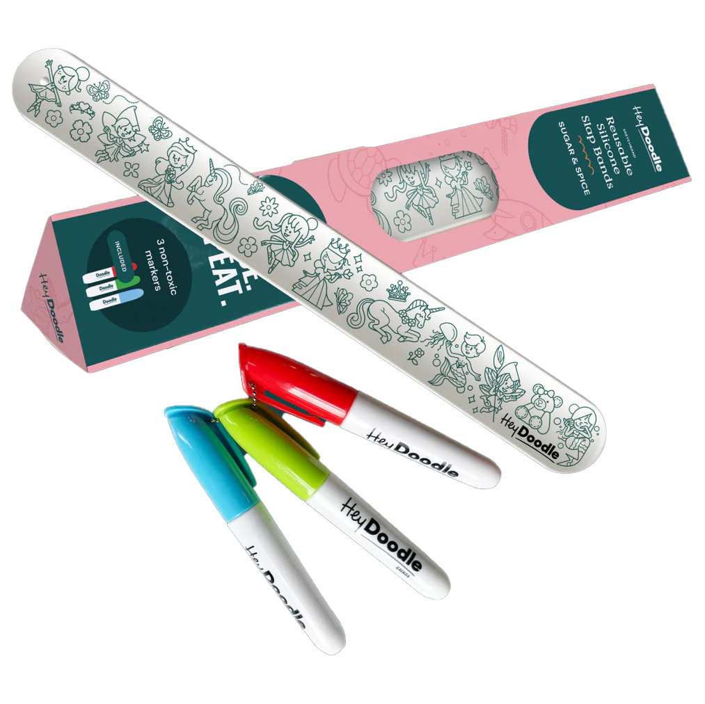 Sugar & Spice Sketchband - Reusable Coloring & Doodle Slap Bracelet