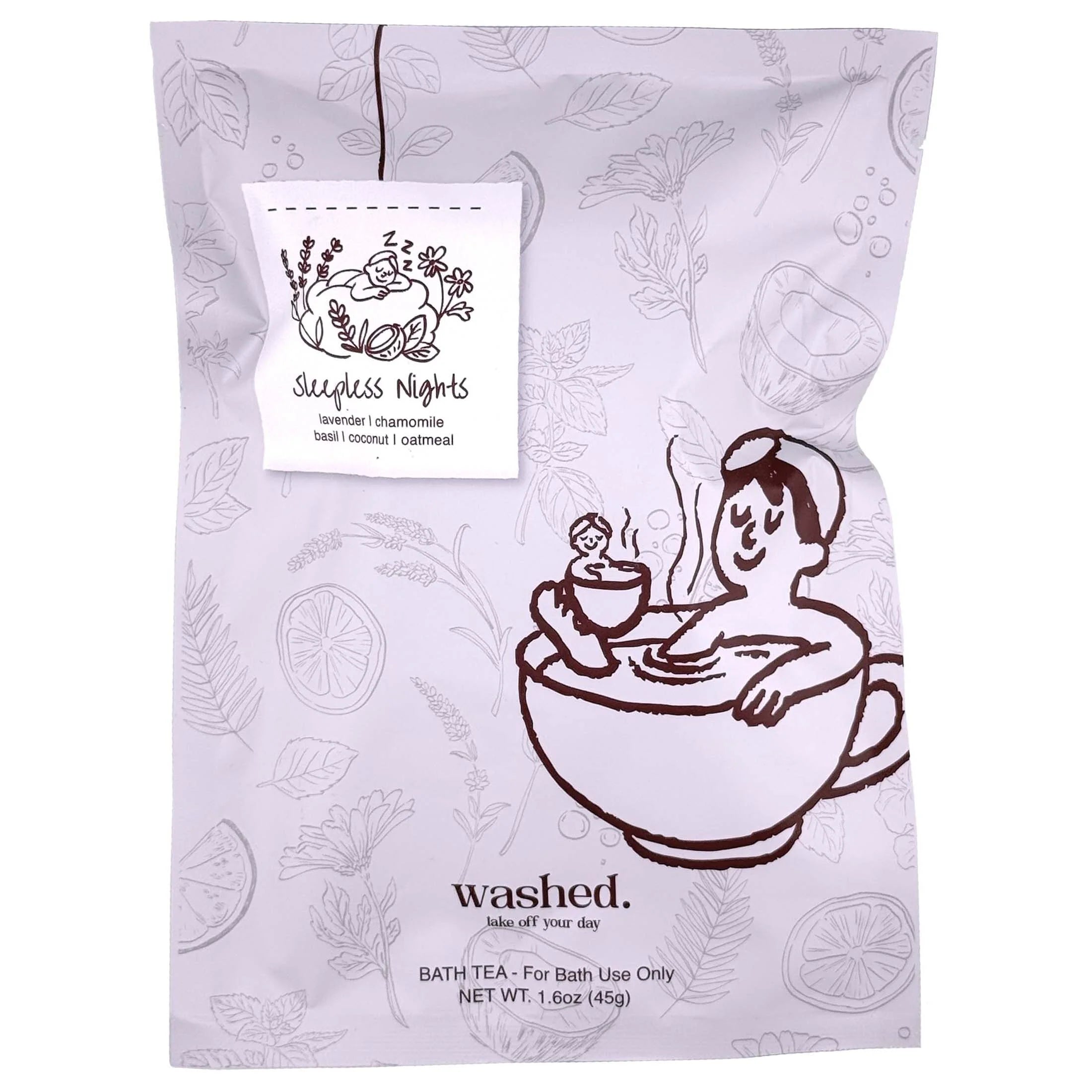 Bath Tea by Washed – Single Wash Away – Sleepless Nights