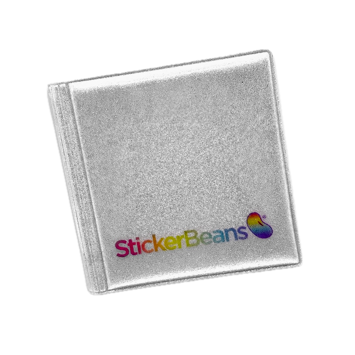 StickerBeans Mini Collector's Book – Silver Glitter – 10 Pages With 40 Slots