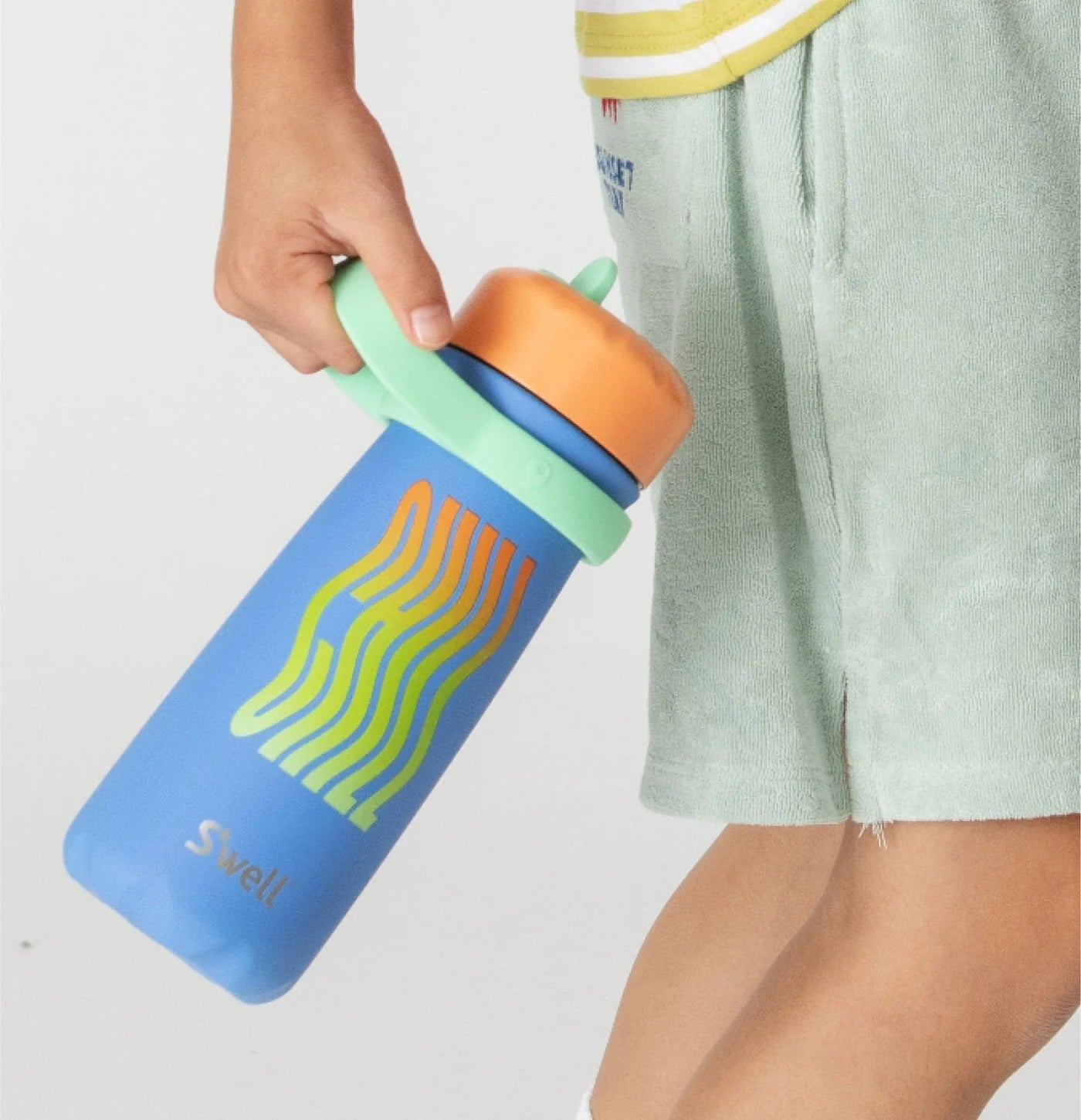 S'well Traveler with Flip Straw Lid – Blue Chill – 16oz