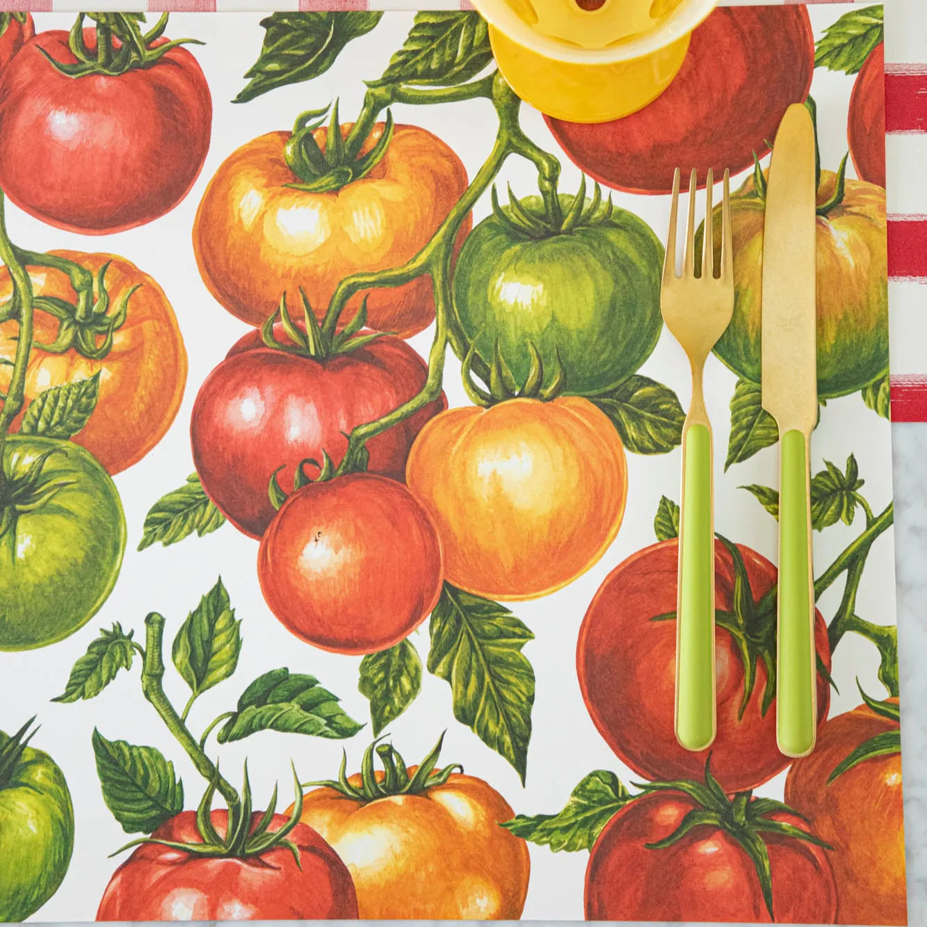 Hester & Cook Paper Placemats - Tomato Vine Placemat – Pack of 18