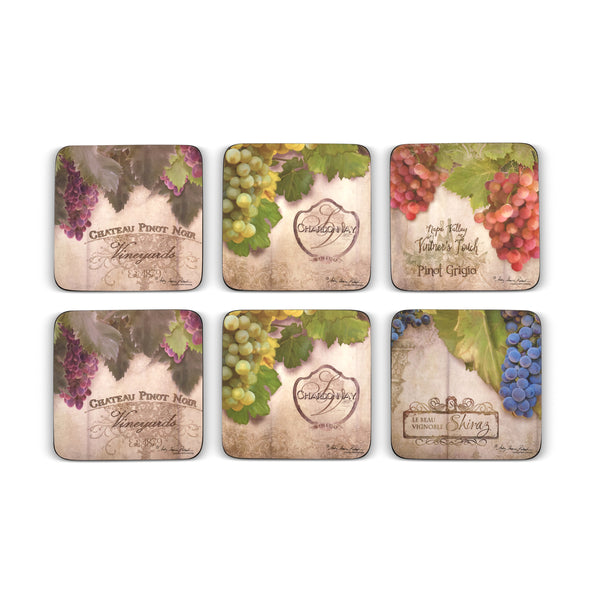 Tuscan Vineyard Coasters – Set of 6