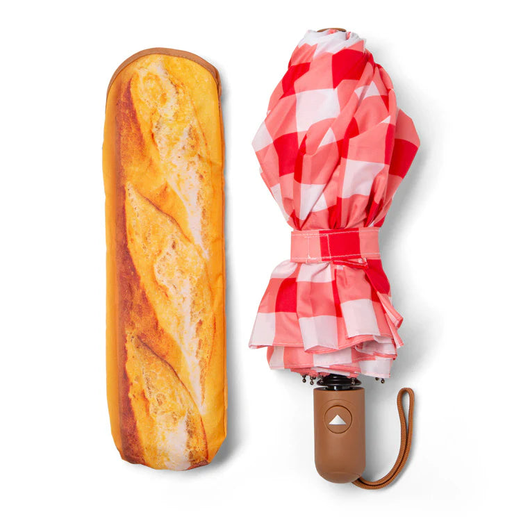 Kikkerland New Auto-Open Windproof Baguette Umbrella