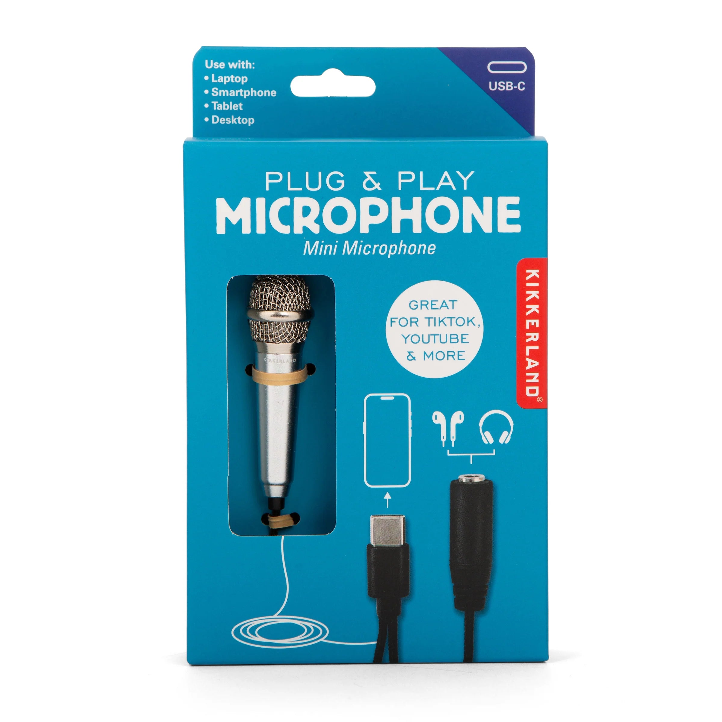 Kikkerland Plug & Play Mini Microphone