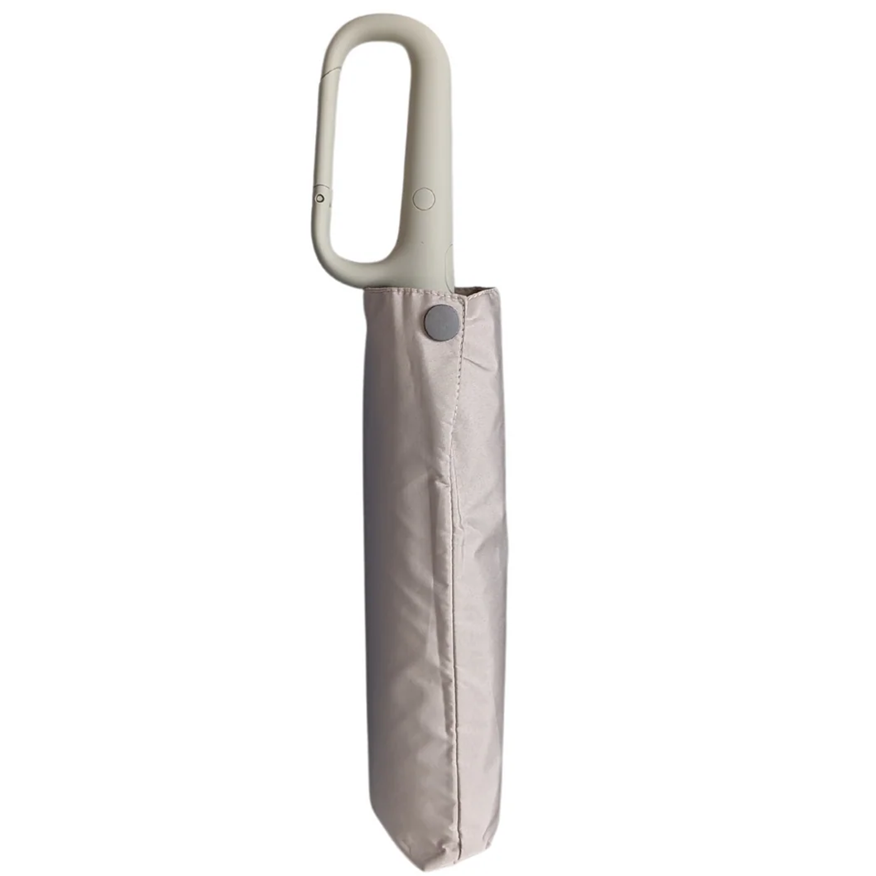 URBN ELEMNTS – Everyday Umbrella with Never-Forget Carabiner Handle – Cream