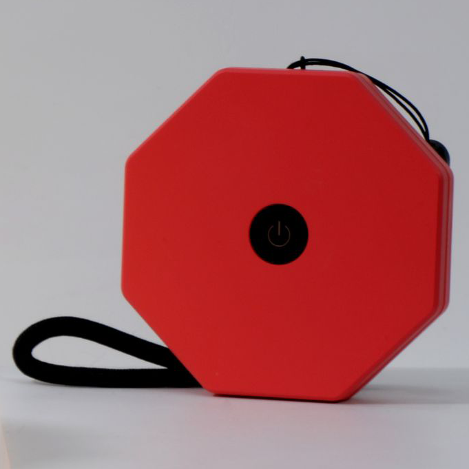 Lámpara Hexagonal Mini Plegable Twist Gingko – Rojo Coral – 8.25 cm x 15.25 cm