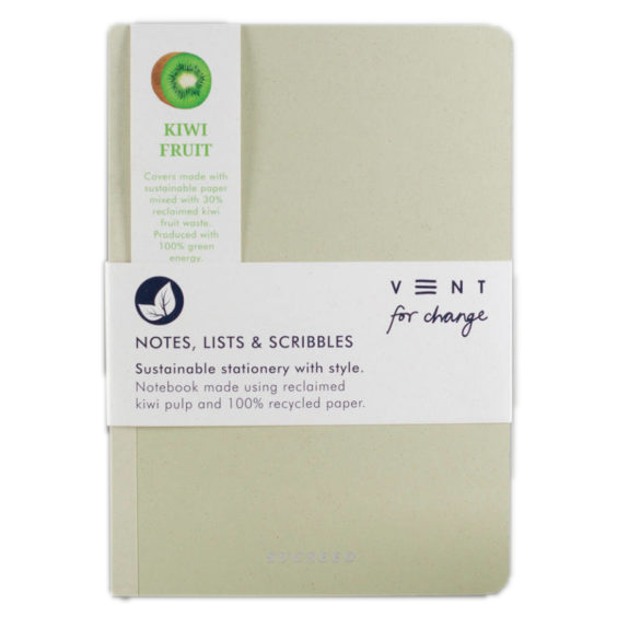 Recycled A6 SUCSEED Notebook – Kiwi Fruit – 8" x 4" – 160 Pages