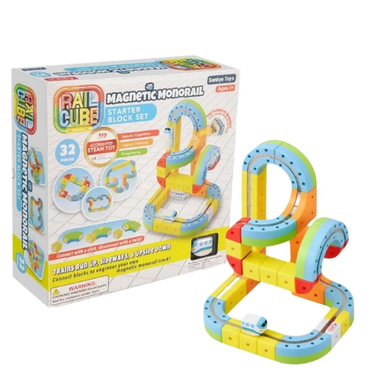 Meekins Rail Cube Magnetic Monorail Starter Set