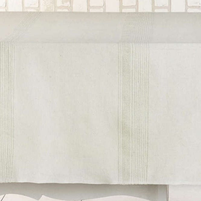 Sustainable Threads 100% Cotton Tablecloth – Cream – 90" x 60"