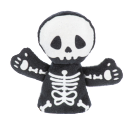 Glow-in-the-Dark Skeleton Finger Puppet