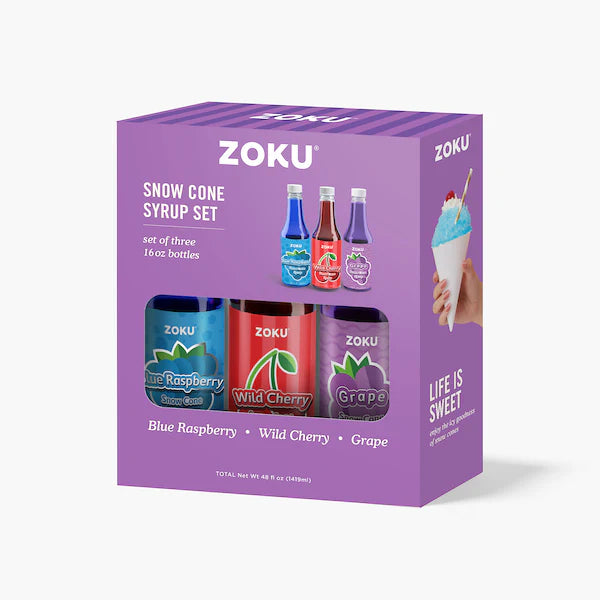 Zoku Snow Cone Syrup – Set of 3