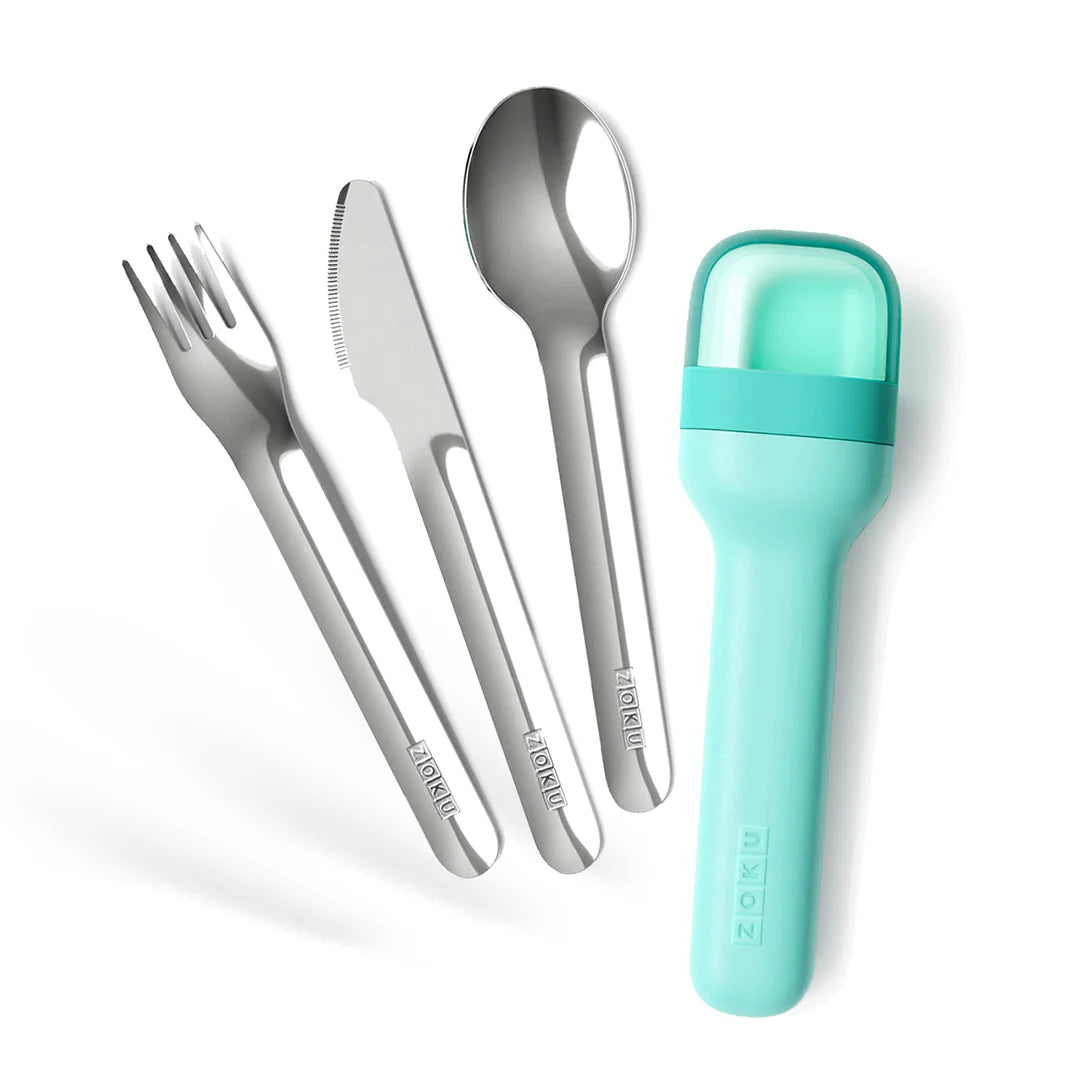 Zoku Pocket Travel Utensil Set – Teal