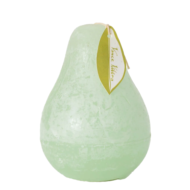 Vance Kitira Timber Pear Candle – Aqua – 4.5"
