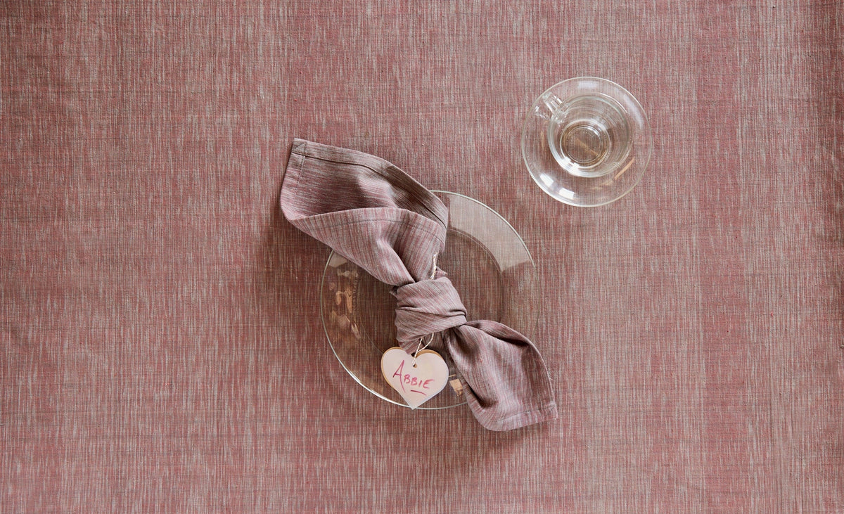 Sustainable Threads Handwoven Organic Cotton Napkins – Darjeeling – 20" x 20" – Set of 2
