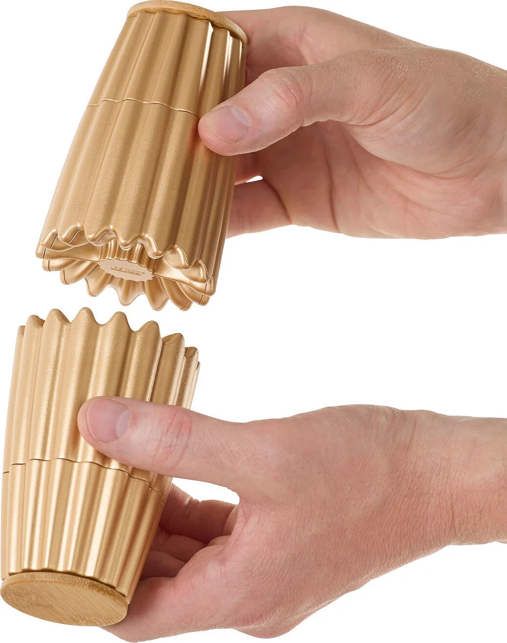 Ad Hoc MagTwo Salt & Pepper Mill Set – Gold – 7.28"