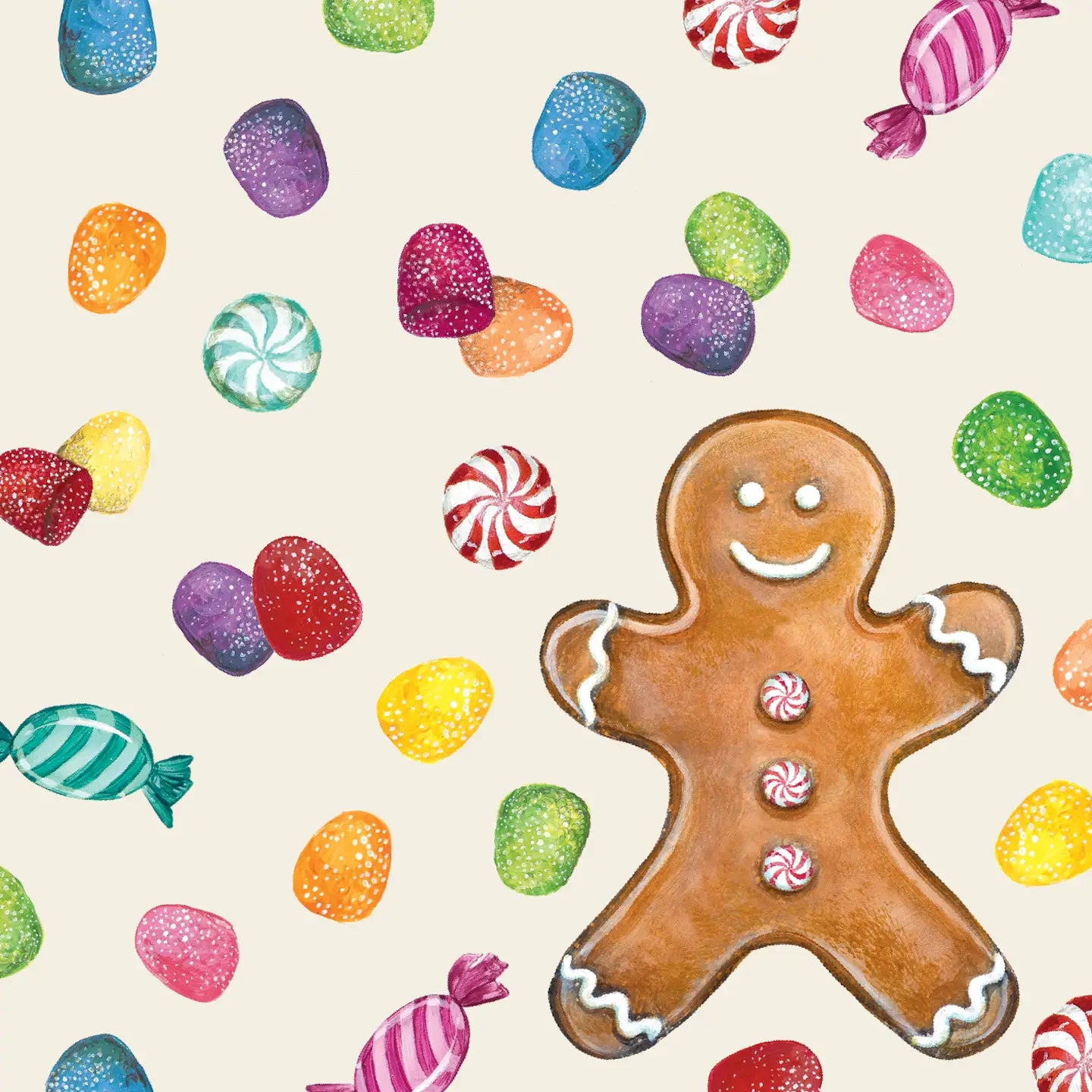 Hester & Cook Beverage Napkin – Gingerbread – 20pk
