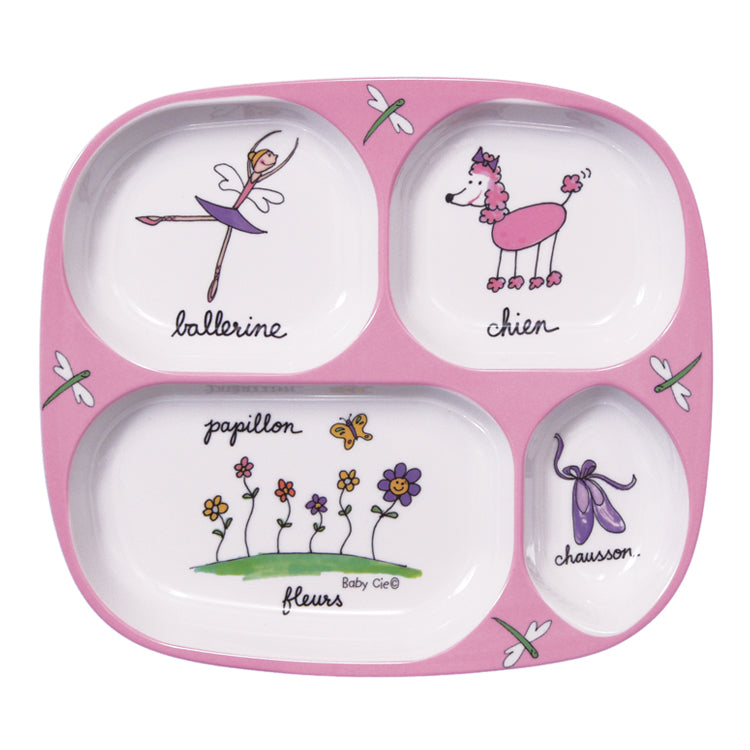 Baby Cie Melamine Plate for Kids – Ballerina