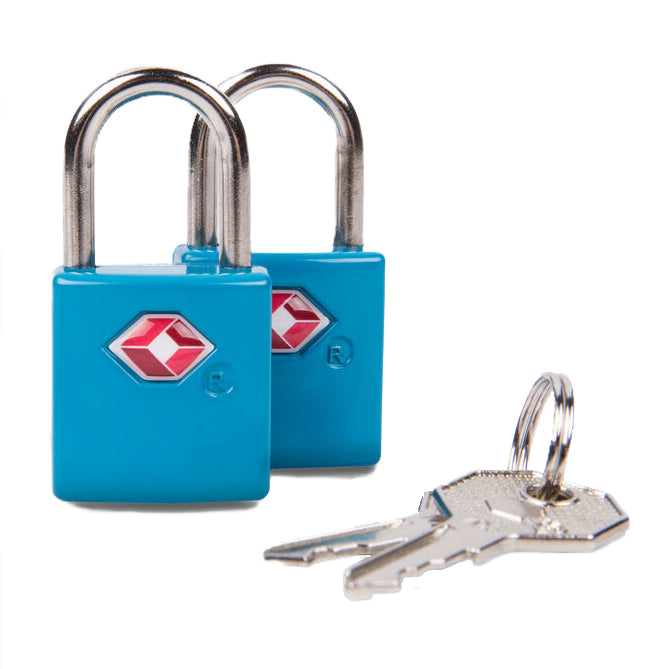 TSA Accepted Key Luggage Lock – Blue – Set of 2