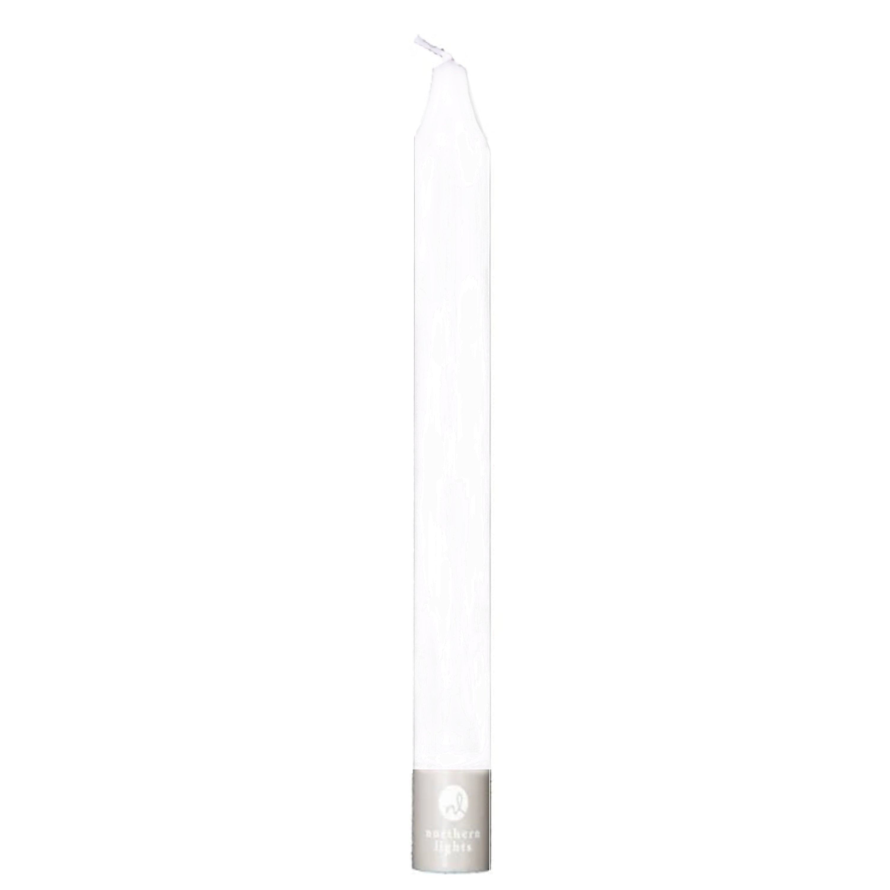 Northern Lights 7" Taper Candle – White