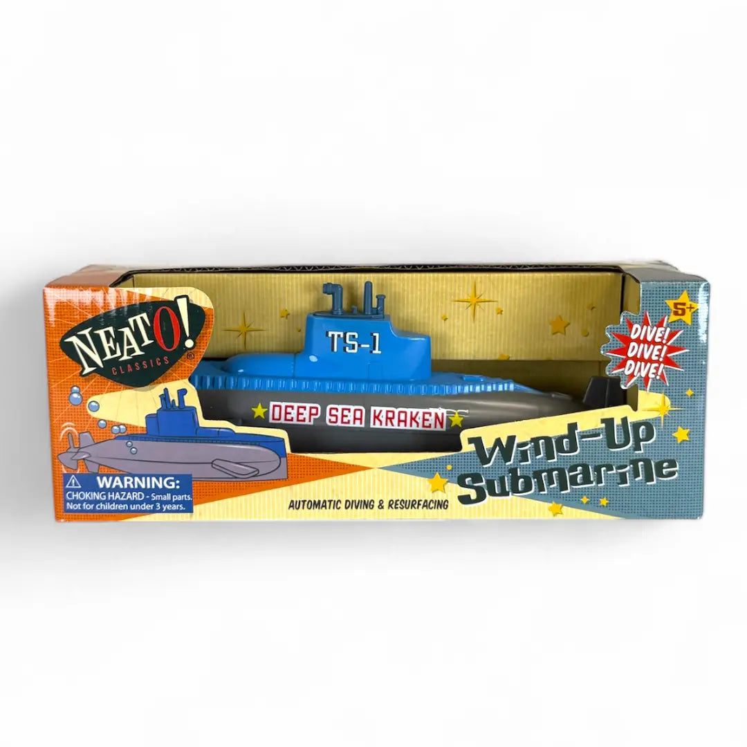 Neato! Classic Retro Toys Wind Up Diving Submarine