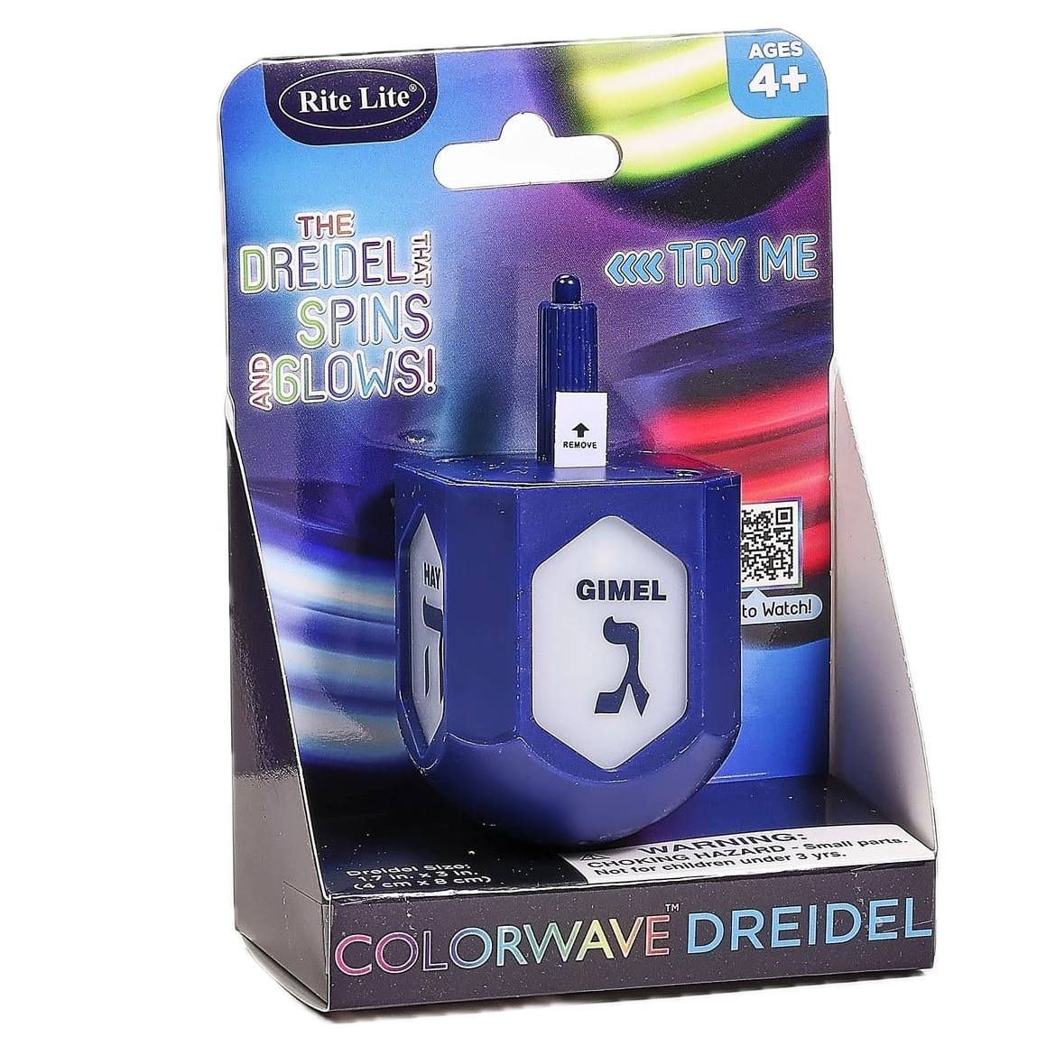 Chanukah Colorwave Light Up Dreidel with Color Changing Lights