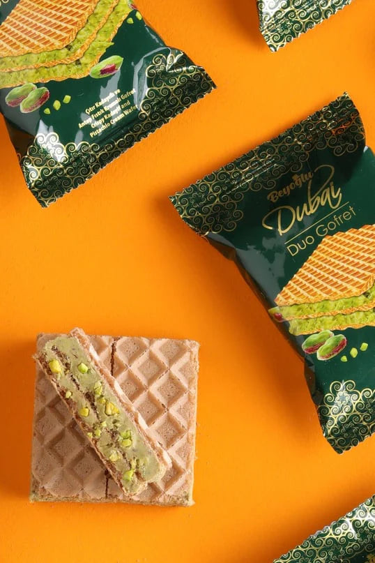 Beyoglu Dubai Duo Pistachio Wafer – 1.3oz