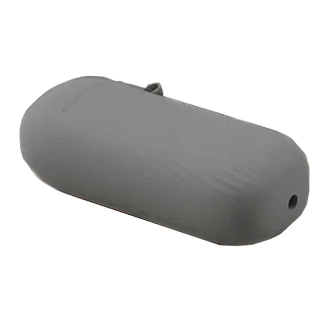 FashionIt Inflating Travel Neck Pillow with Case/Pump - Light Grey