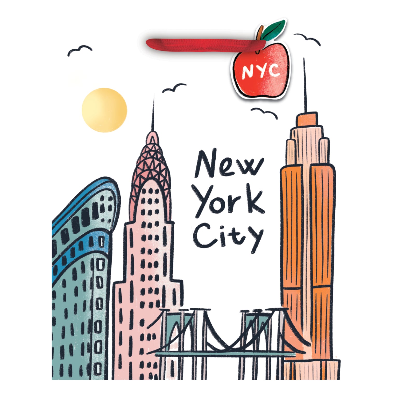 Design Design Medium Gift Bag – New York City Icons