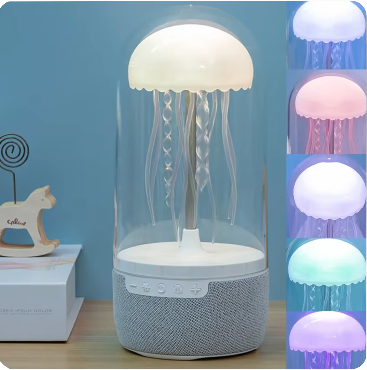 Colorful Jellyfish Mood Lamp Wireless Bluetooth Speaker