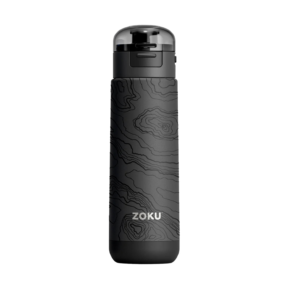 Zoku Flip-Top Vacuum Sealed Stainless Steel Sports Bottle - 18oz – Grey