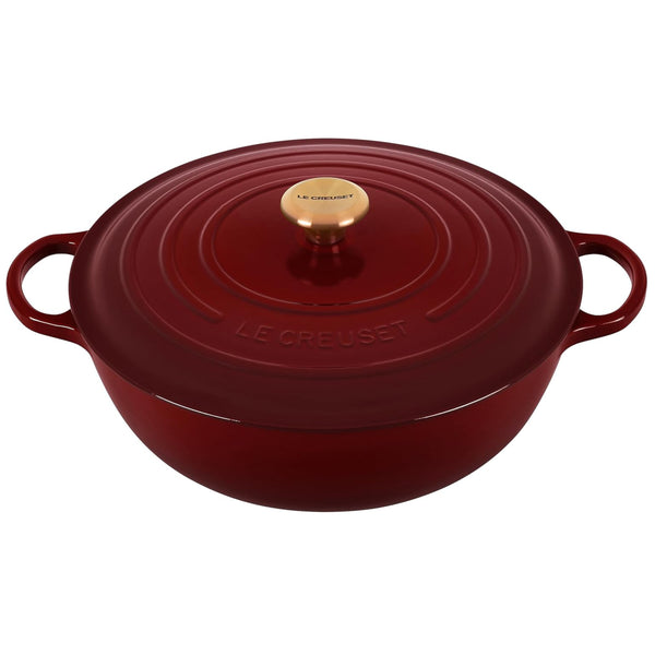 Le Creuset E Enameled Cast Iron Dutch Oven 4.5 Qt Red Made in