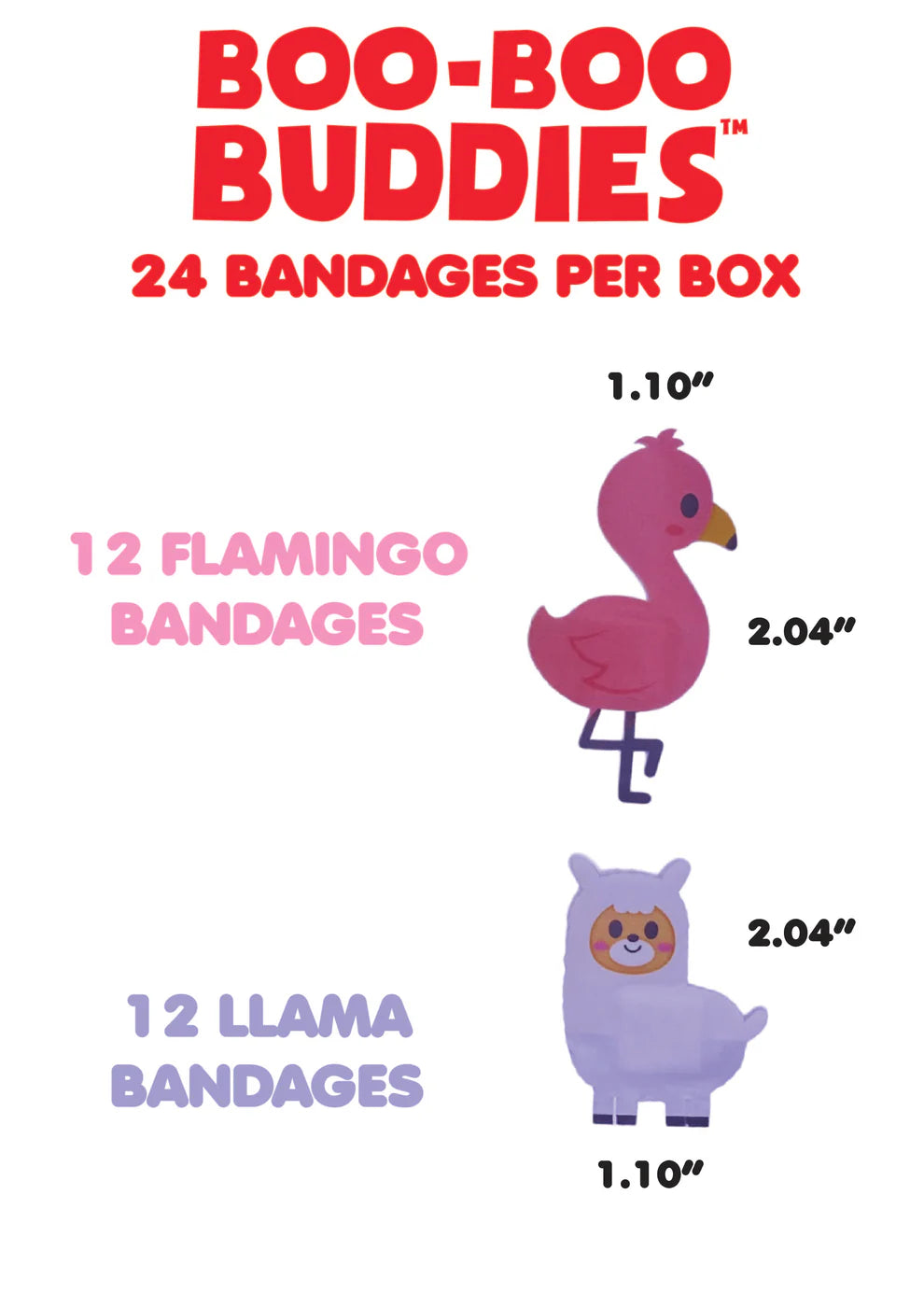 Boo-Boo Flamingo and Llama Bandages