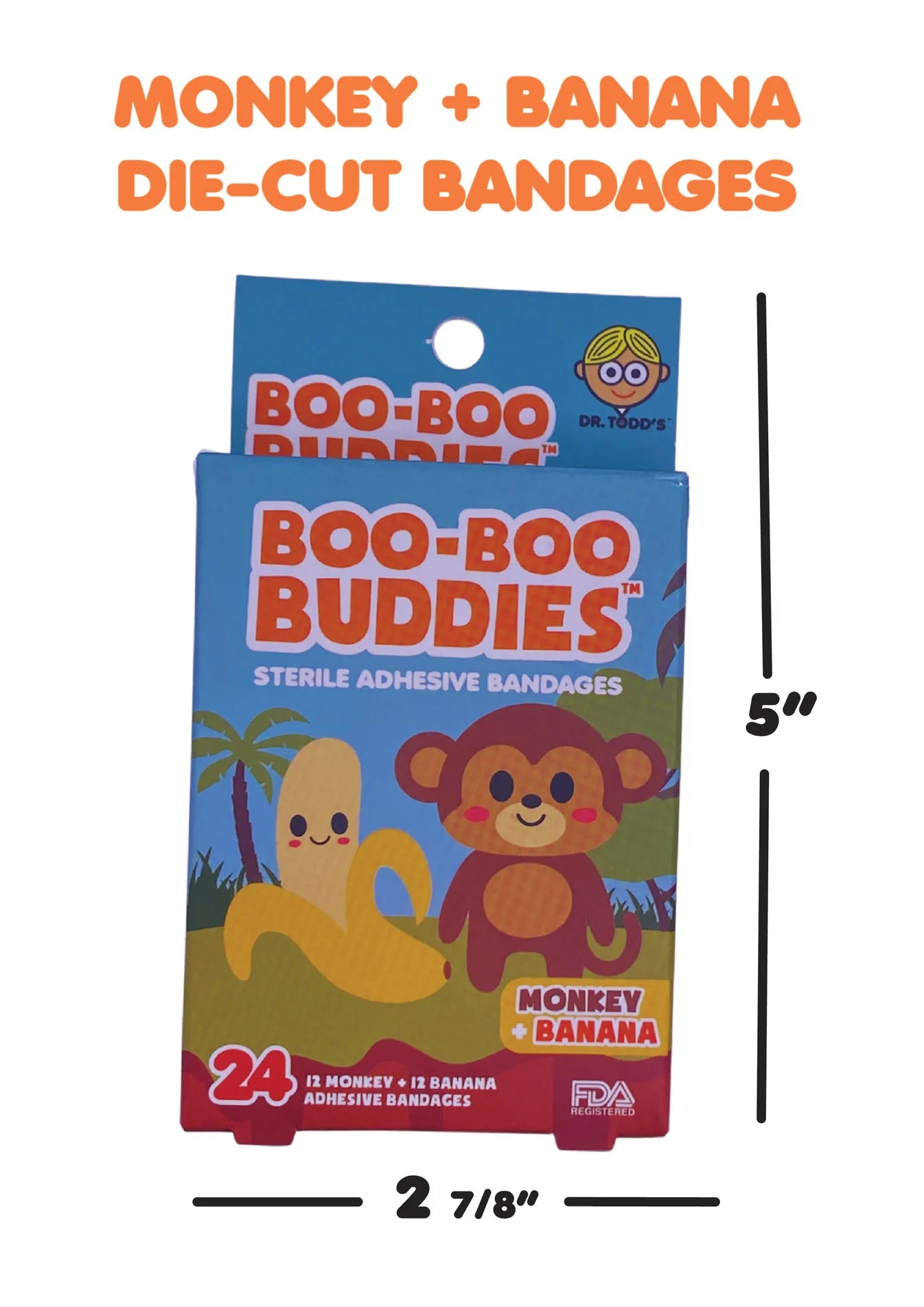 Boo-Boo Buddies Monkey & Banana Bandages