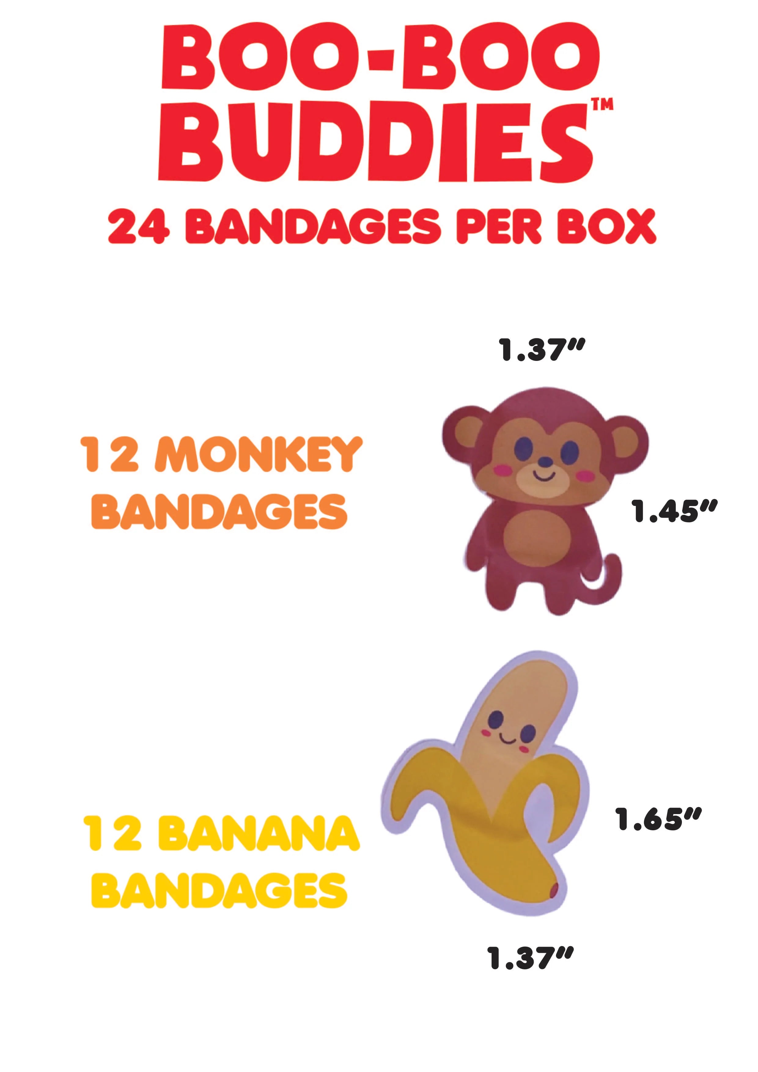 Boo-Boo Buddies Monkey & Banana Bandages