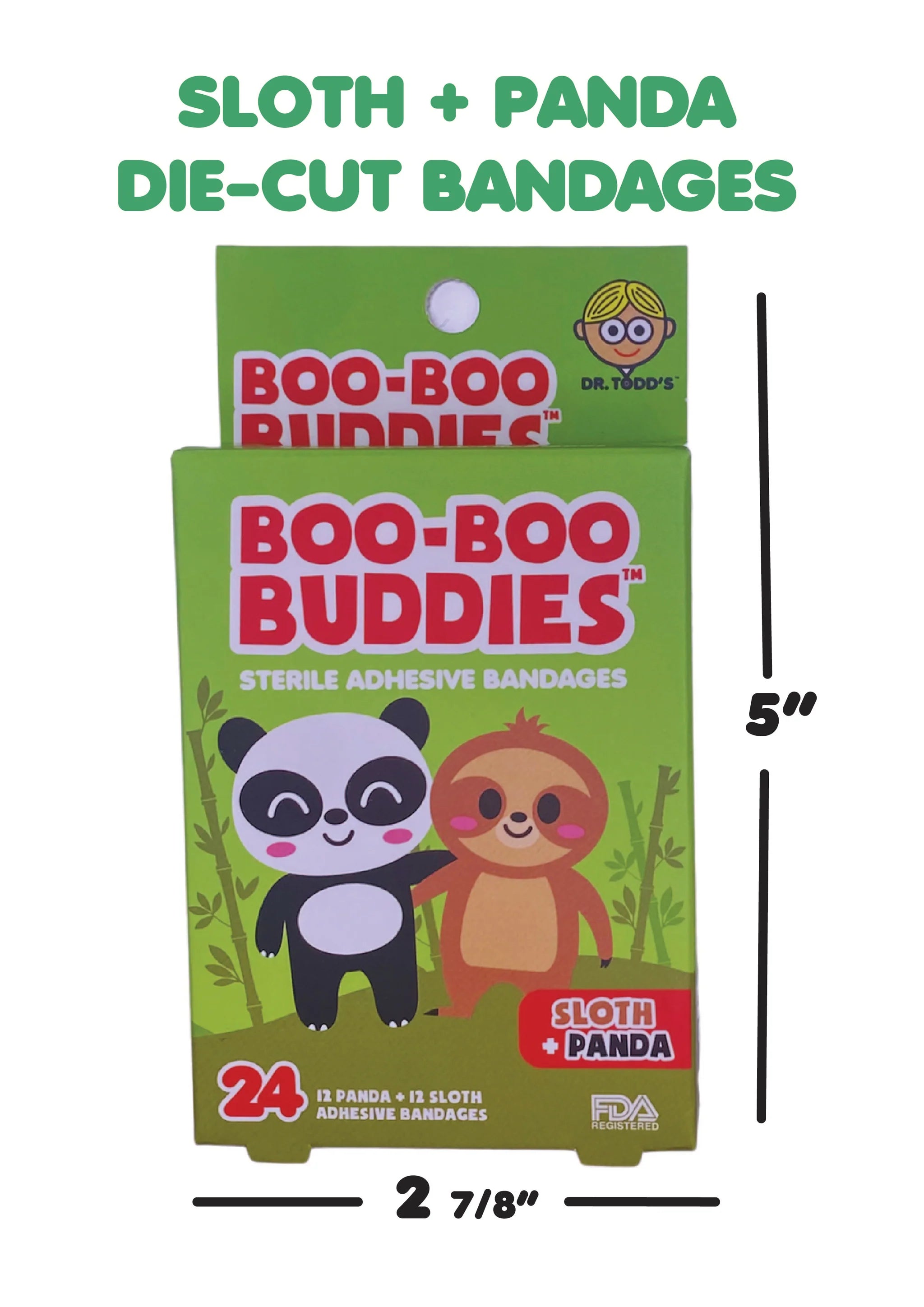 Boo-Boo Sloth and Panda Bandages