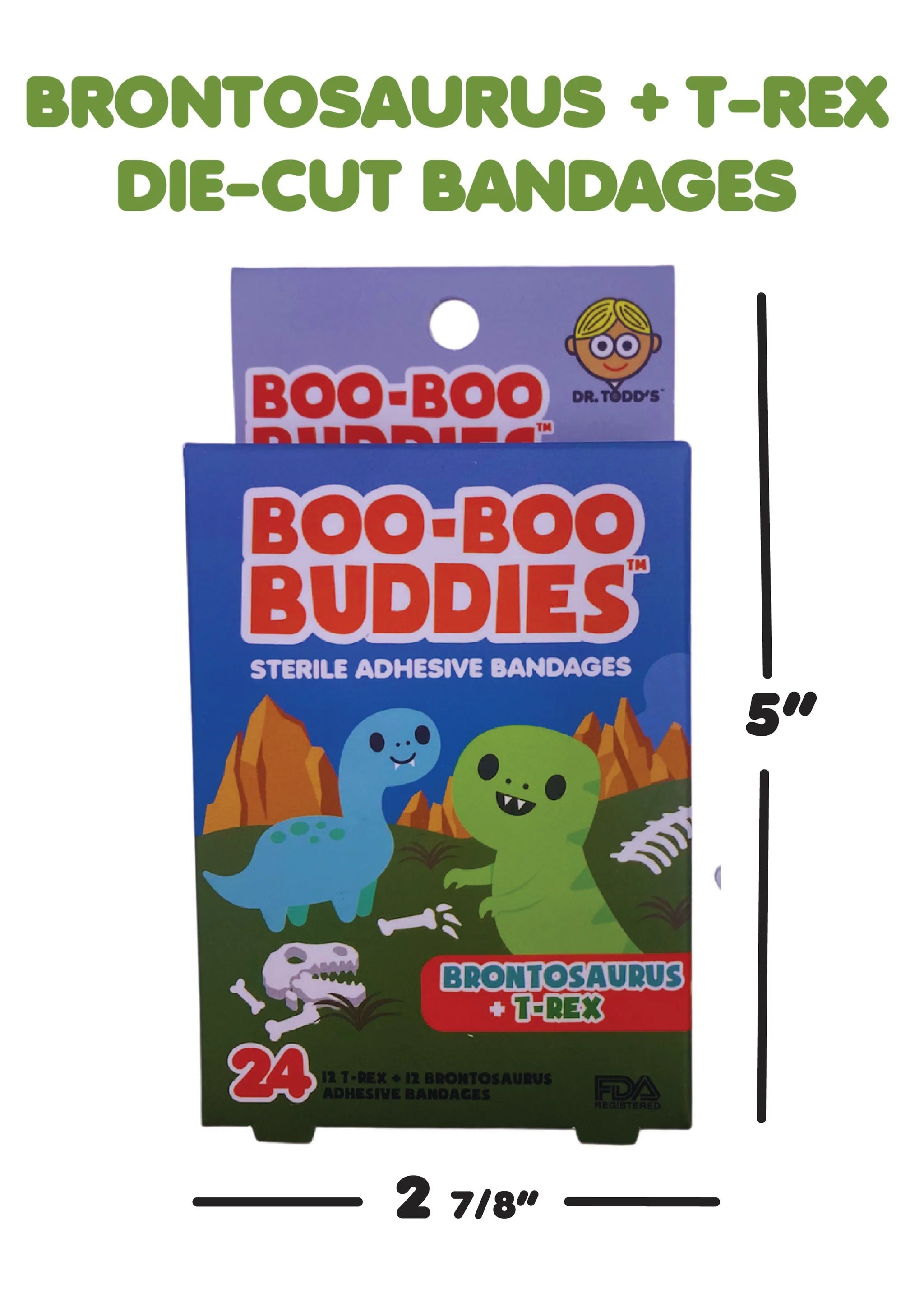 Boo-Boo Buddies Brontosaurs and T-Rex Bandages