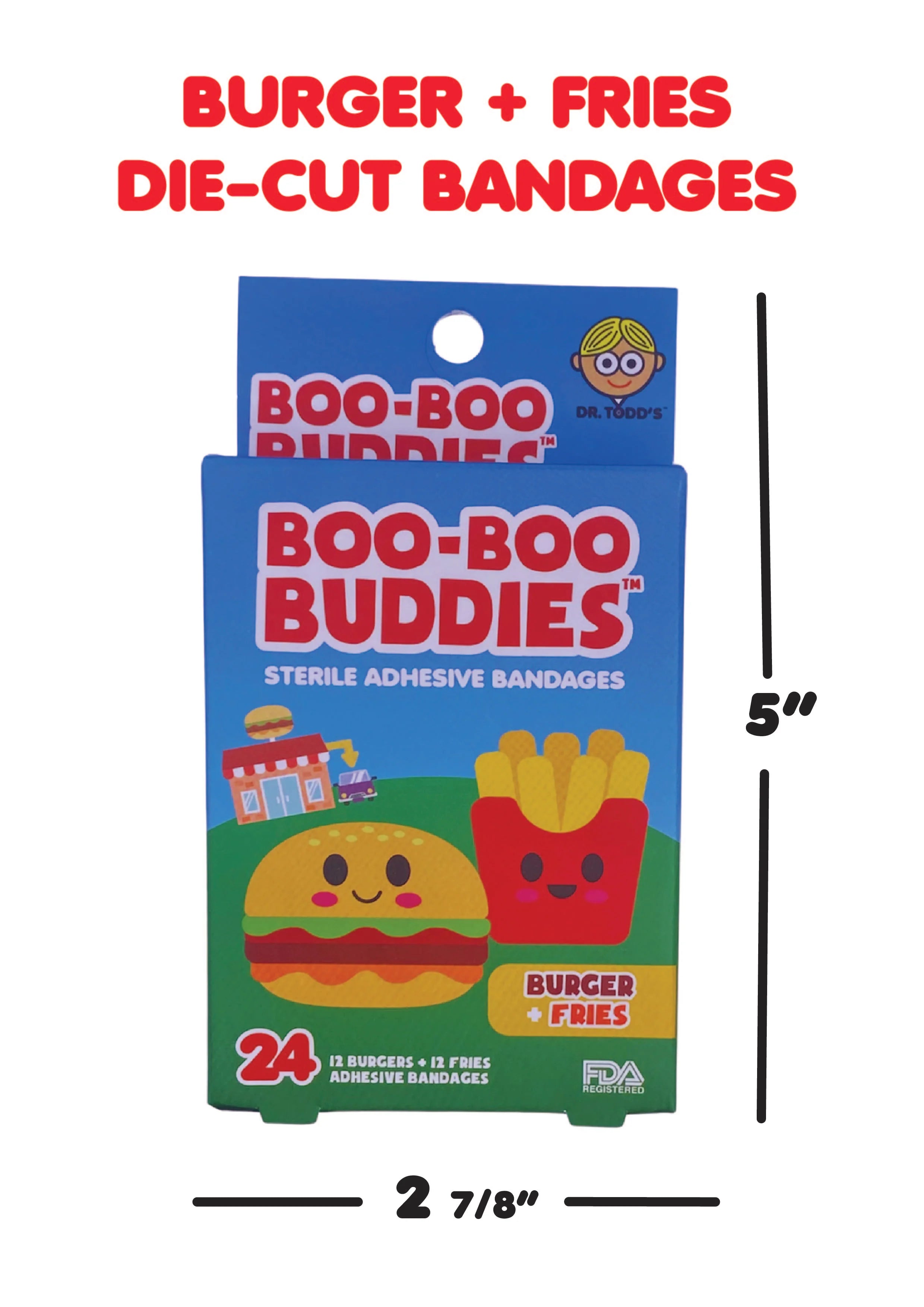 Boo-Boo Buddies Burger and Fries Bandages