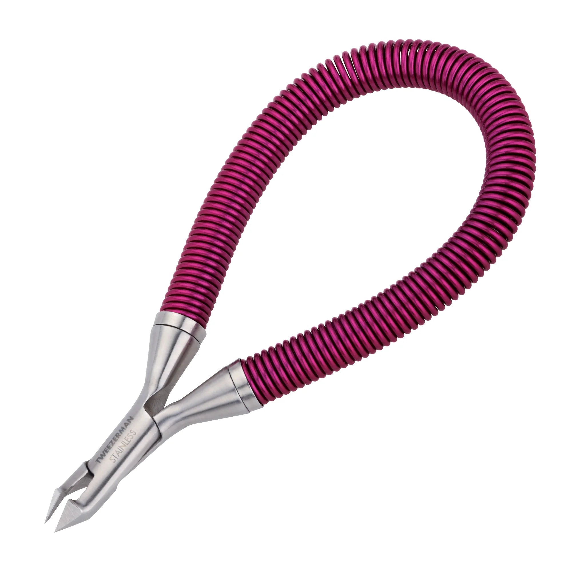 Tweezerman Grip And Snip Spiral Spring Cuticle Nipper – Red